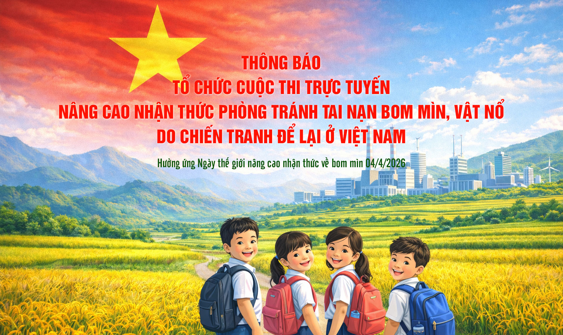 Hưởng ứng Cuộc thi trực tuyến Nâng cao nhận thức phòng tránh tai nạn bom mìn, vật nổ sau chiến tranh ở Việt Nam